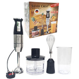 4 In 1 Silver Crest Hand Blender, Juicer, Chopper, Grinder, Mincer, Shaker 800W