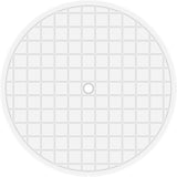 Heavy-Duty Round Plastic Outdoor Table with Umbrella Hole – Weather-Resistant Garden Patio Dining Table – White - 85cm