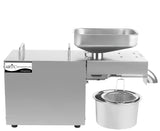 Electric Oil Press Machine – Stainless Steel Oil Extractor for Home Use, Cold/Hot Press, Easy to Operate, High Efficiency for Seeds, Nuts, and Grains - 610W Home Use