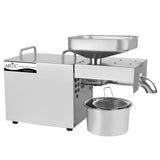 Electric Oil Press Machine – Stainless Steel Oil Extractor for Home Use, Cold/Hot Press, Easy to Operate, High Efficiency for Seeds, Nuts, and Grains - 610W Home Use