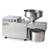 Electric Oil Press Machine – Stainless Steel Oil Extractor for Home Use, Cold/Hot Press, Easy to Operate, High Efficiency for Seeds, Nuts, and Grains - 1200W Commercial Use