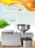 Electric Oil Press Machine – Stainless Steel Oil Extractor for Home Use, Cold/Hot Press, Easy to Operate, High Efficiency for Seeds, Nuts, and Grains - 1200W Commercial Use