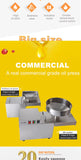 Electric Oil Press Machine – Stainless Steel Oil Extractor for Home Use, Cold/Hot Press, Easy to Operate, High Efficiency for Seeds, Nuts, and Grains - 1200W Commercial Use