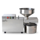 Electric Oil Press Machine – Stainless Steel Oil Extractor for Home Use, Cold/Hot Press, Easy to Operate, High Efficiency for Seeds, Nuts, and Grains - 1200W Commercial Use