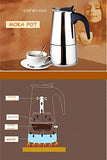 Espresso Coffee Maker Mocha Pot With Mini Electric Hot Plate YQ-105