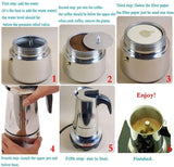 Espresso Coffee Maker Mocha Pot With Mini Electric Hot Plate YQ-105