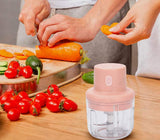 Intelligent Wireless Mini Garlic Machine / Electric Meat Chopper 250ml