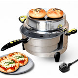 Arabic Bread Maker Oven Electric Mini Oven with Italian Technology Heating Element for Pita, Roti, Flatbreads, Mini Pizzas & More