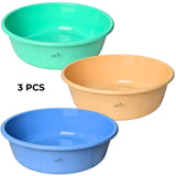 ARTC Plastic Basin Tub – Multipurpose Round Household Utility Tub for Washing, Cleaning & Storage – Durable, Lightweight