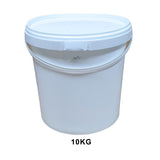 ARTC White Plastic Bucket With Lid Yogurt Container multipurpose bucket (Set of 3, White)