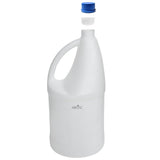 ARTC Empty 4 Liter Plastic Bleach Bottle with Handle and Screw Cap – Heavy Duty HDPE Gallon Container for Clorox, Cleaning Chemicals, Detergent, and Liquid Storage (White, 4L)