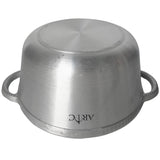 ARTC Cast Iron Cooking Pot with Lid – Heavy Duty Round Casserole for Gas Stove Size 20cm to 28cm