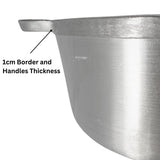 ARTC Cast Iron Cooking Pot with Lid – Heavy Duty Round Casserole for Gas Stove Size 20cm to 28cm