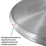 ARTC Cast Iron Cooking Pot with Lid – Heavy Duty Round Casserole for Gas Stove Size 20cm to 28cm