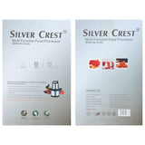 SILVER CREST Food Chopper Electric Meat Grinder Machine Kitchen Food Processor 6L Grinder for Meat Vegetables Fruits and Nuts Chopper
