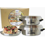 Aluminum Maqlooba (Maqluba) Cooking Pot 2pcs Set