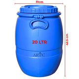 Multipurpose Round Container Storage Jerry Can With Handle 20Ltr
