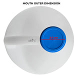 ARTC Empty 4 Liter Plastic Bleach Bottle with Handle and Screw Cap – Heavy Duty HDPE Gallon Container for Clorox, Cleaning Chemicals, Detergent, and Liquid Storage (White, 4L)