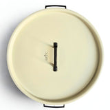 Breakfast serving tray or Dry fruit Serving 7 partition with cover Beige color