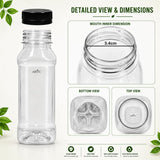 ARTC Plastic Juice Bottles Clear With Caps Milk Bottle Water Bottles For Kids Empty Bottle Zamzam Water Gym Water Bottle Reusable Plastic Juice Bottle Leak Proof