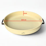 Breakfast serving tray or Dry fruit Serving 7 partition with cover Beige color