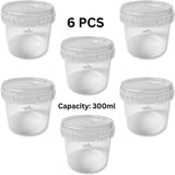 ARTC 300ml Plastic Food Storage Containers with Lids – Set of 3, Airtight, Leakproof, BPA-Free