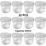 ARTC 300ml Plastic Food Storage Containers with Lids – Set of 3, Airtight, Leakproof, BPA-Free