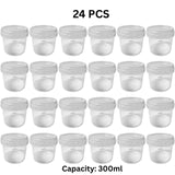 ARTC 300ml Plastic Food Storage Containers with Lids – Set of 3, Airtight, Leakproof, BPA-Free