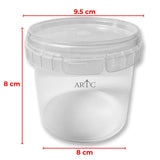 ARTC 300ml Plastic Food Storage Containers with Lids – Set of 3, Airtight, Leakproof, BPA-Free