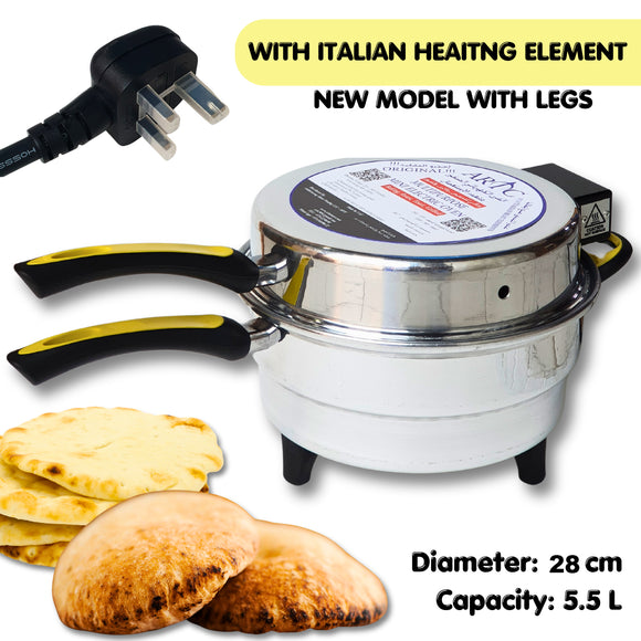 ARTC Arabic Bread Maker Oven with Italian Heating Elements, 5.5L Capacity, 28cm, Electric Mini Oven For Flatbreads - Pita, Roti, Mini Pizzas and More