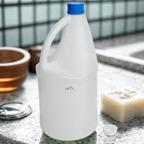 ARTC Empty 4 Liter Plastic Bleach Bottle with Handle and Screw Cap – Heavy Duty HDPE Gallon Container for Clorox, Cleaning Chemicals, Detergent, and Liquid Storage (White, 4L)