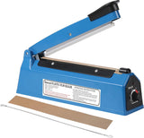Impulse Heat Sealer Manual Bags Sealing Machine for Plastic PE PP with Extra Replacement Element Grip