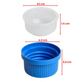 ARTC Empty 4 Liter Plastic Bleach Bottle with Handle and Screw Cap – Heavy Duty HDPE Gallon Container for Clorox, Cleaning Chemicals, Detergent, and Liquid Storage (White, 4L)