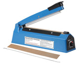 Impulse Heat Sealer Manual Bags Sealing Machine for Plastic PE PP with Extra Replacement Element Grip