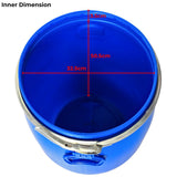 ARTC Plastic Storage Open Top Drums with Securing Ring
