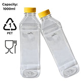 ARTC Plastic Juice Bottles Clear With Caps Milk Bottle Water Bottles For Kids Empty Bottle Zamzam Water Gym Water Bottle Reusable Plastic Juice Bottle Leak Proof