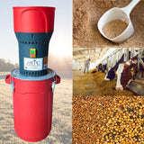 Grain Mill Grinder Electric Commercial Spice Corn Mill Machine with 5 Sieves Dry Grinding Machine for Household/Resturant/Hotel and Farms
