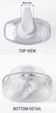 ARTC 500ml Refillable Empty Clear Soap Dispenser Bottle – Ergonomic Plastic Liquid Hand Soap Pump Container for Bathroom Vanity & Kitchen Sink, Lotion, Dish Soap – (Pack of 3)