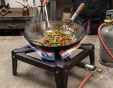 ARTC Heavy Duty Italian Gas Stove Burner LPG Single Burner Cooker Commercial Outdoor Camping & Catering Stove Strong Square Frame for Large Pots & Woks with 6mtr Hose & Regulator