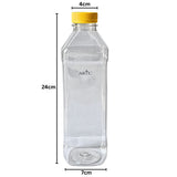 ARTC Plastic Juice Bottles Clear With Caps Milk Bottle Water Bottles For Kids Empty Bottle Zamzam Water Gym Water Bottle Reusable Plastic Juice Bottle Leak Proof