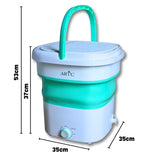 ARTC Portable Mini Washing Machine – Compact and Collapsible, 1.8kg Capacity for Small Spaces, Travel, and Quick Washes