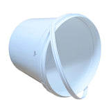 ARTC White Plastic Bucket With Lid Yogurt Container multipurpose bucket (Set of 3, White)