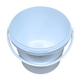 ARTC White Plastic Bucket With Lid Yogurt Container multipurpose bucket (Set of 3, White)
