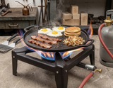 ARTC Heavy Duty Italian Gas Stove Burner LPG Single Burner Cooker Commercial Outdoor Camping & Catering Stove Strong Square Frame for Large Pots & Woks with 6mtr Hose & Regulator