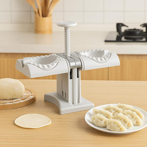 ARTC Household Double Head Automatic Dumpling Maker, Dumpling Skin Maker Molds, Dumpling Maker, Ravioli Press Mold Making Tool, Make Dumplings Empanadas Quickly, Kitchen