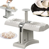 ARTC Household Double Head Automatic Dumpling Maker, Dumpling Skin Maker Molds, Dumpling Maker, Ravioli Press Mold Making Tool, Make Dumplings Empanadas Quickly, Kitchen