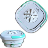 ARTC Portable Mini Washing Machine – Compact and Collapsible, 1.8kg Capacity for Small Spaces, Travel, and Quick Washes