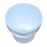 ARTC White Plastic Bucket With Lid Yogurt Container multipurpose bucket (Set of 3, White)