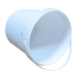 ARTC White Plastic Bucket With Lid Yogurt Container multipurpose bucket (Set of 3, White)