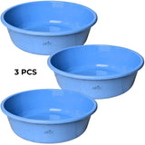 ARTC Plastic Basin Tub – Multipurpose Round Household Utility Tub for Washing, Cleaning & Storage – Durable, Lightweight